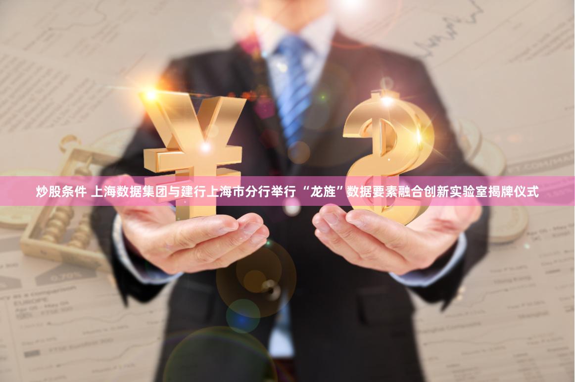 炒股条件 上海数据集团与建行上海市分行举行 “龙旌”数据要素融合创新实验室揭牌仪式